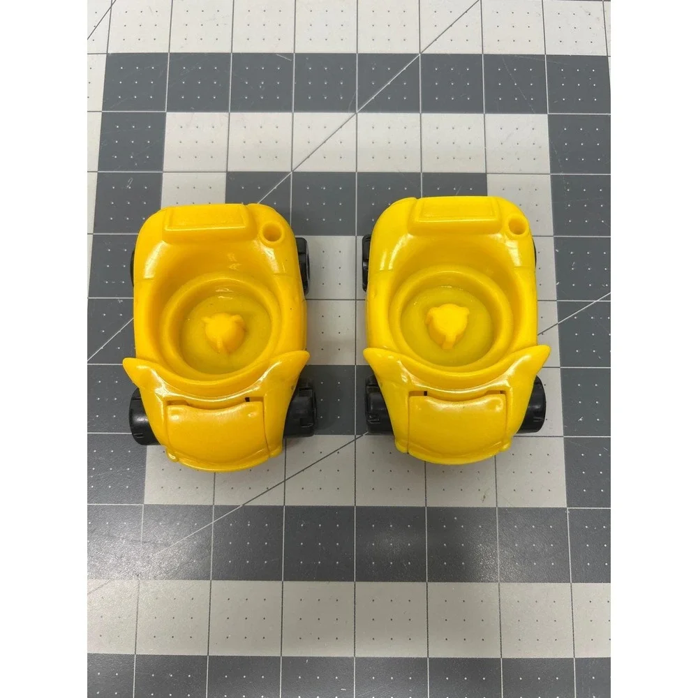 Vtg Fisher Price Chunky Cars 2 Yellow Engine Hood Lifts Sticker Little‎ People